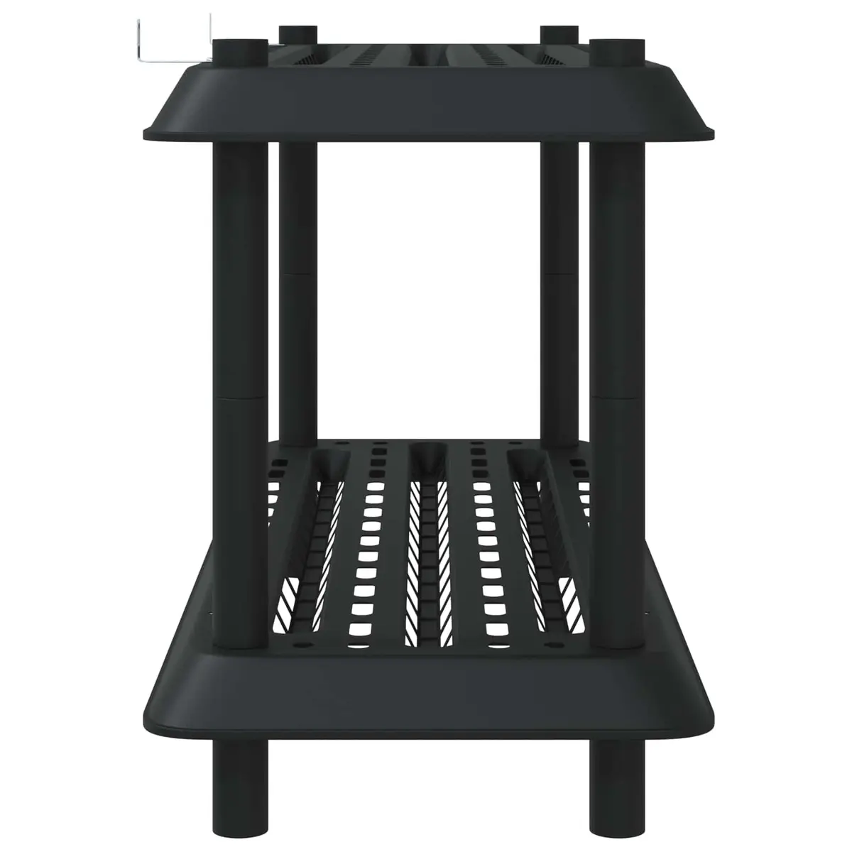 2-Tier Shelving Unit 100 x 40 x 55.5 cm in Anthracite