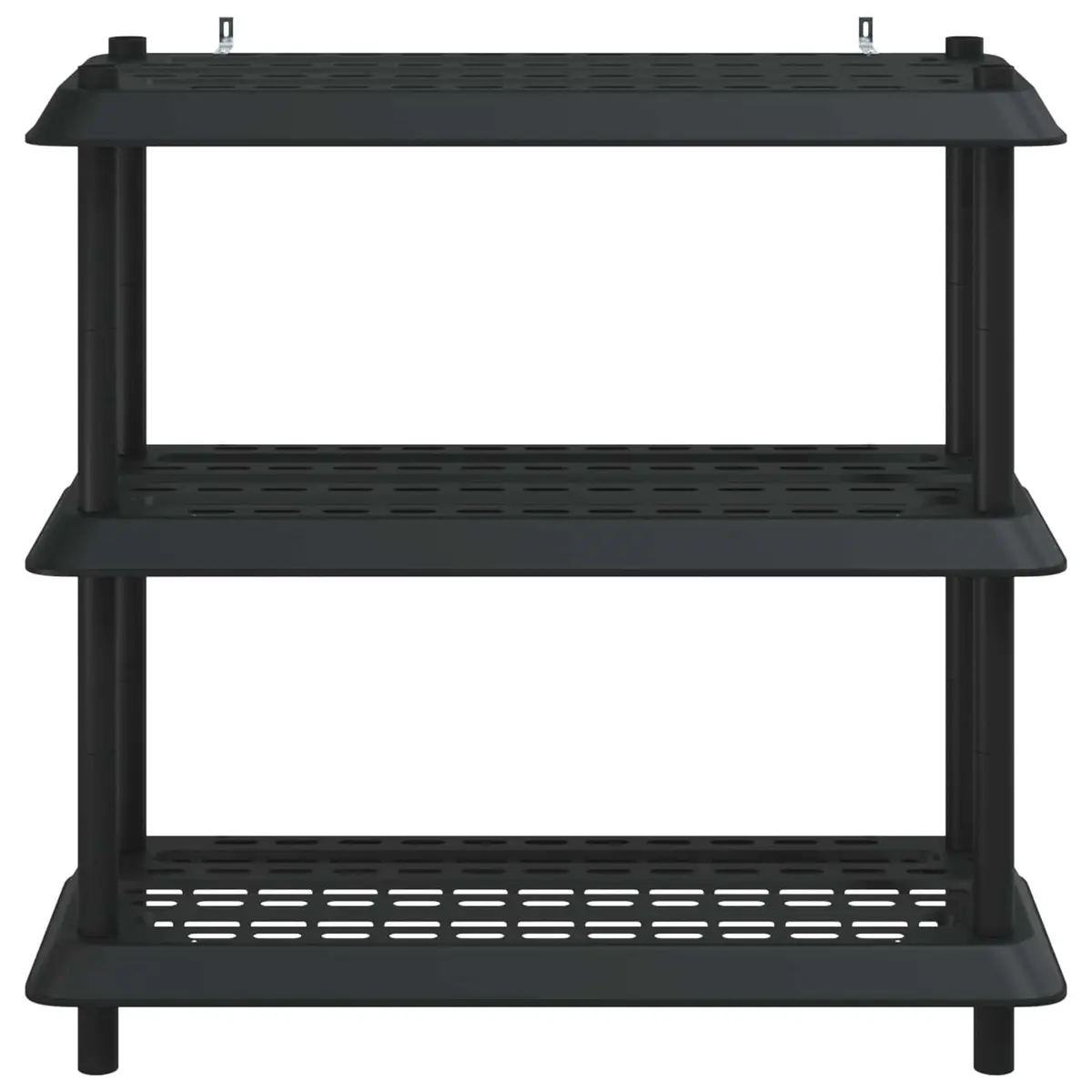 3-Tier Anthracite Shelving Unit for Indoor and Outdoor