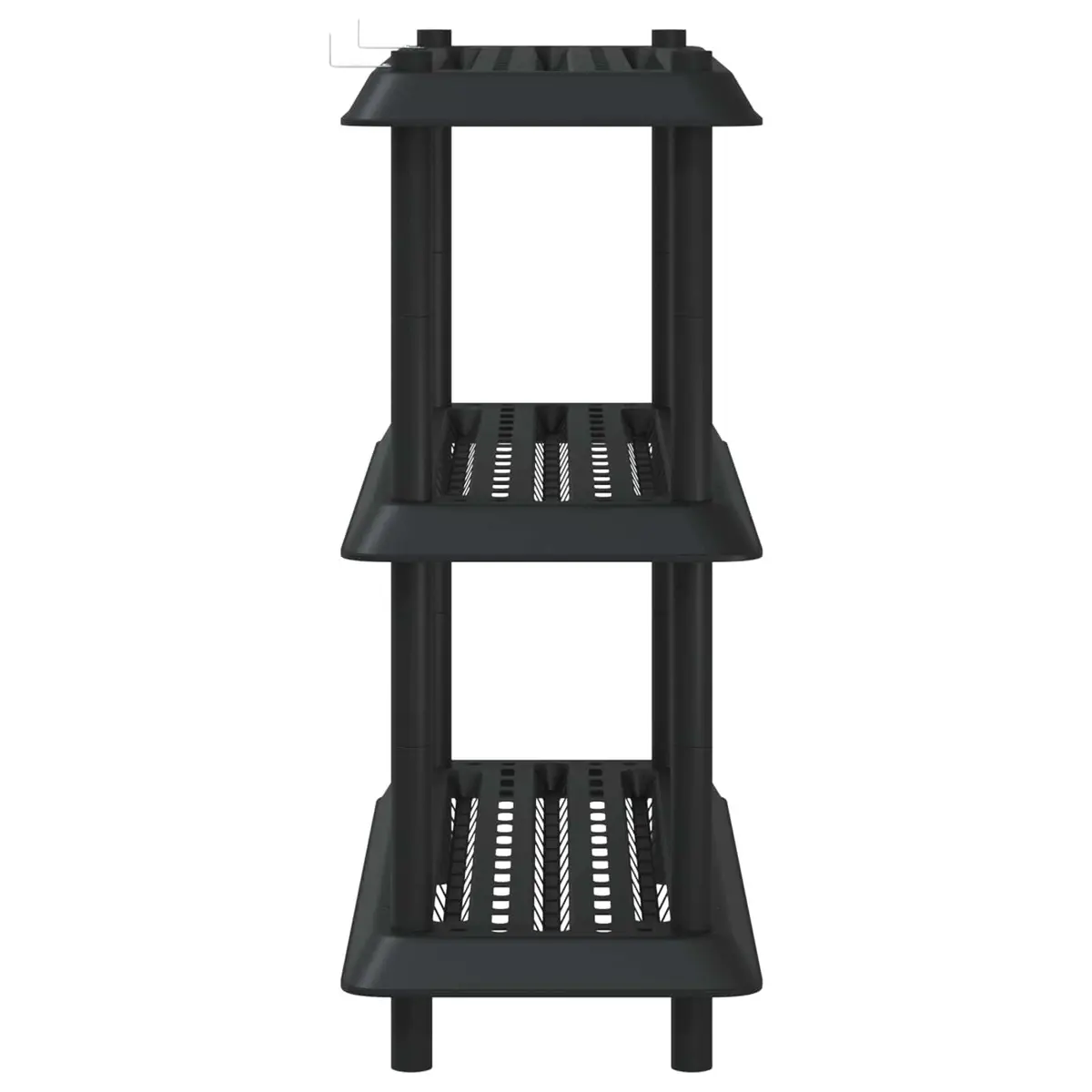 3-Tier Anthracite Shelving Unit for Indoor and Outdoor