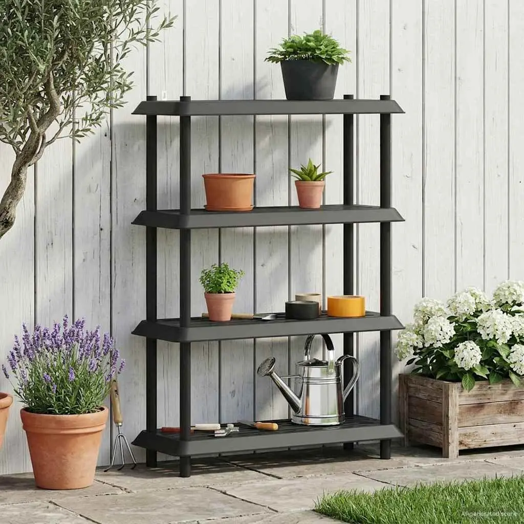 4-Tier Shelving Unit for Home and Garden