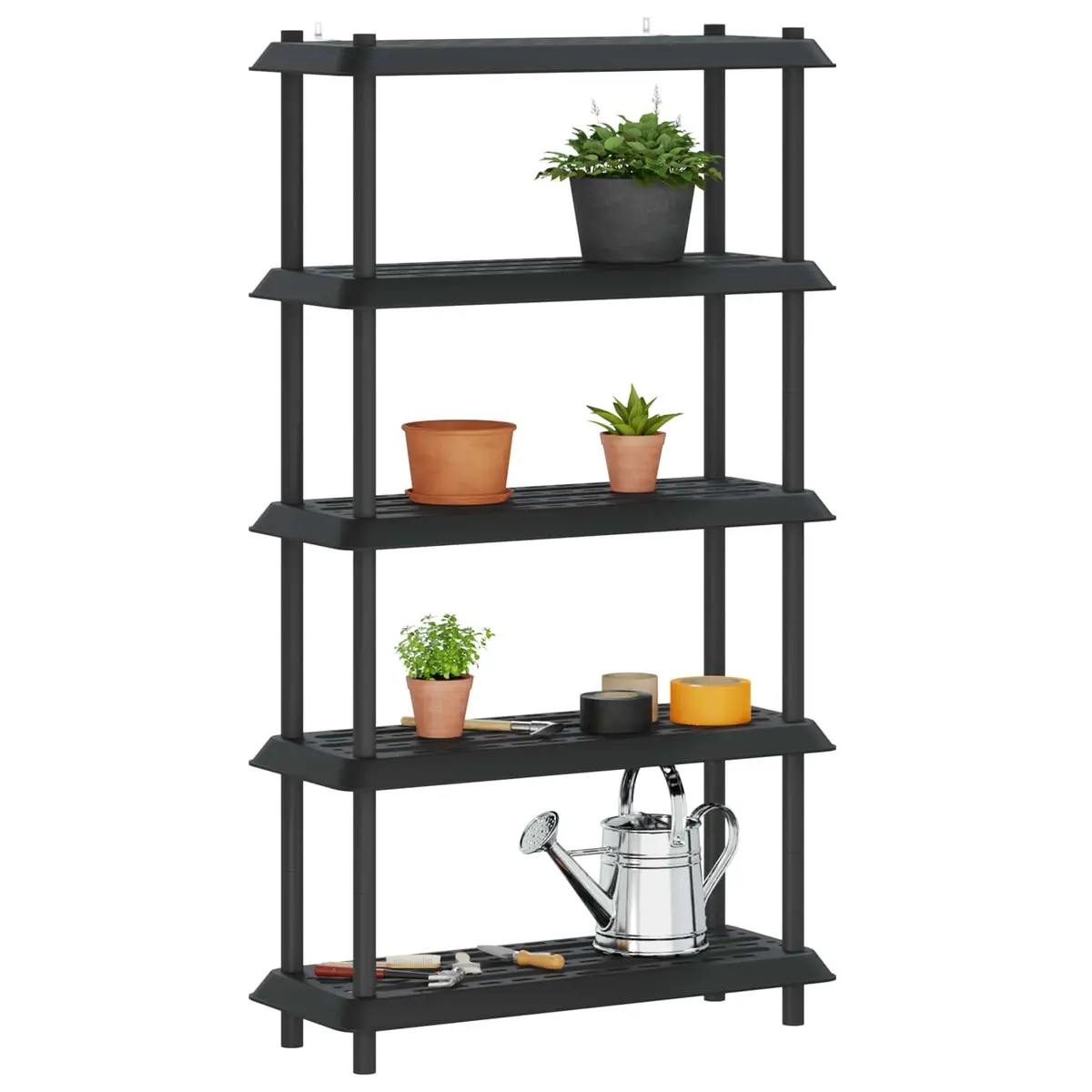 5-Tier Anthracite Shelving Unit 100 x 40 x 177 cm