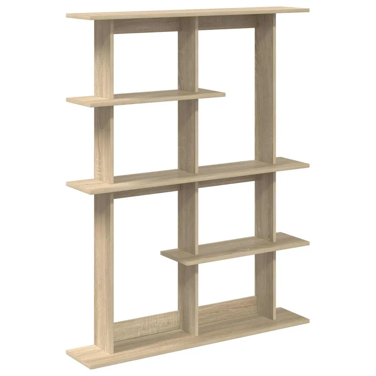 Brown Engineered Wood Wall Shelf Unit for Storage