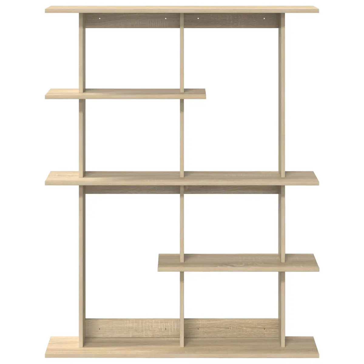 Brown Engineered Wood Wall Shelf Unit for Storage