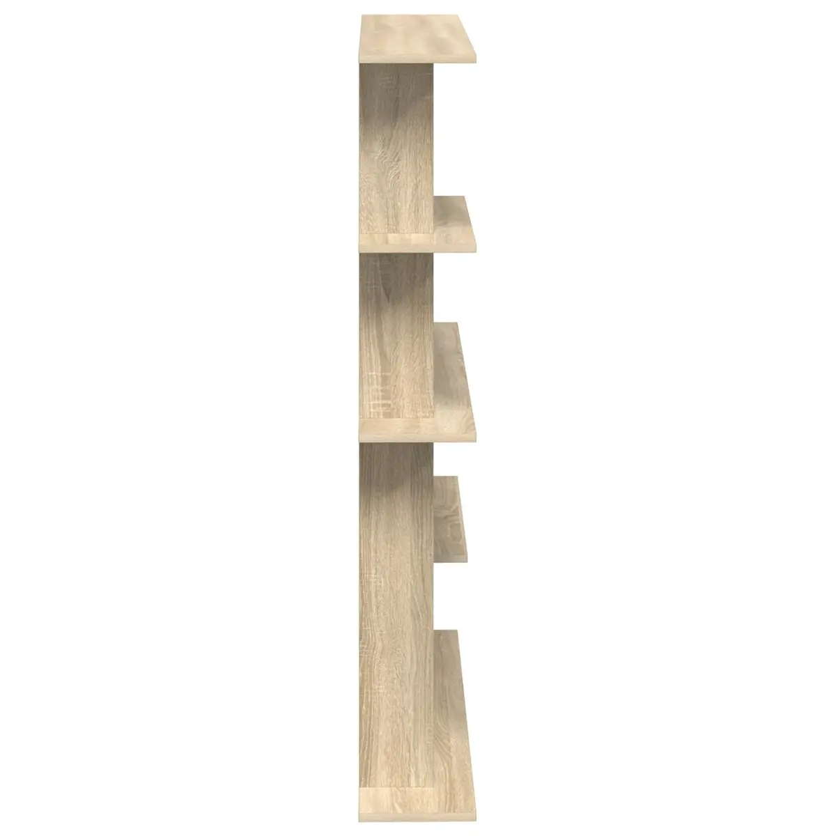 Brown Engineered Wood Wall Shelf Unit for Storage