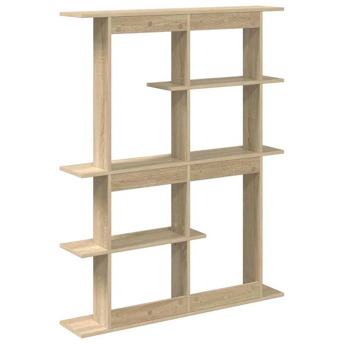 Brown Engineered Wood Wall Shelf Unit for Storage
