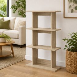 Brown Sonoma Oak Wall-Mounted Shelf for Display