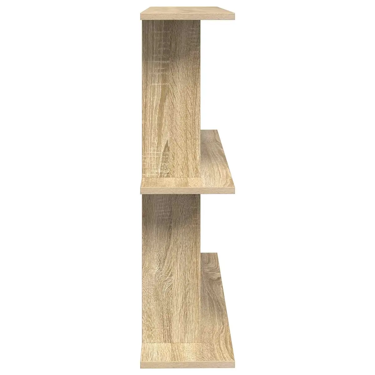 Wall Shelf Wall-Mounted Brown Sonoma Oak 80cm Engineered Wood Storage Shelving