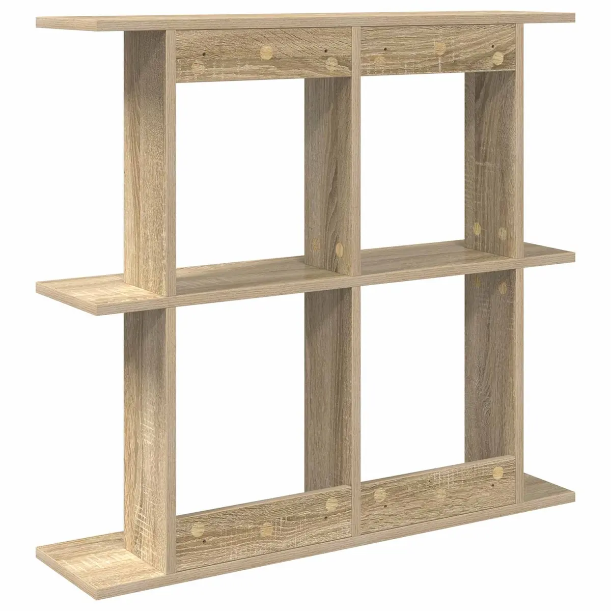 Wall Shelf Wall-Mounted Brown Modern Shelving Unit Storage Sonoma Oak 100cm