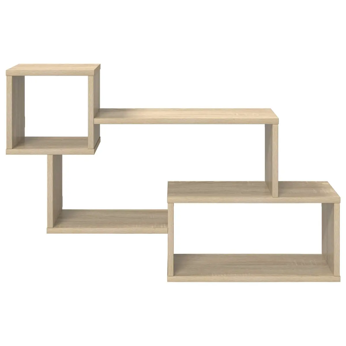 Floating Wall Shelf Modern Brown Sonoma Oak 87x20x55cm Engineered Wood
