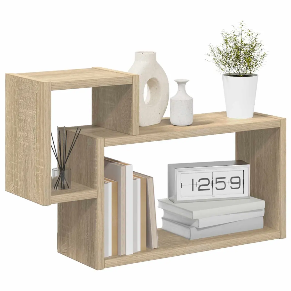 Wall Shelf Brown Modern 55 x 15 x 35 cm Engineered Wood