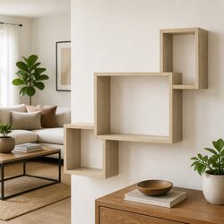 Sonoma Oak Brown Wall Shelf for Modern Spaces