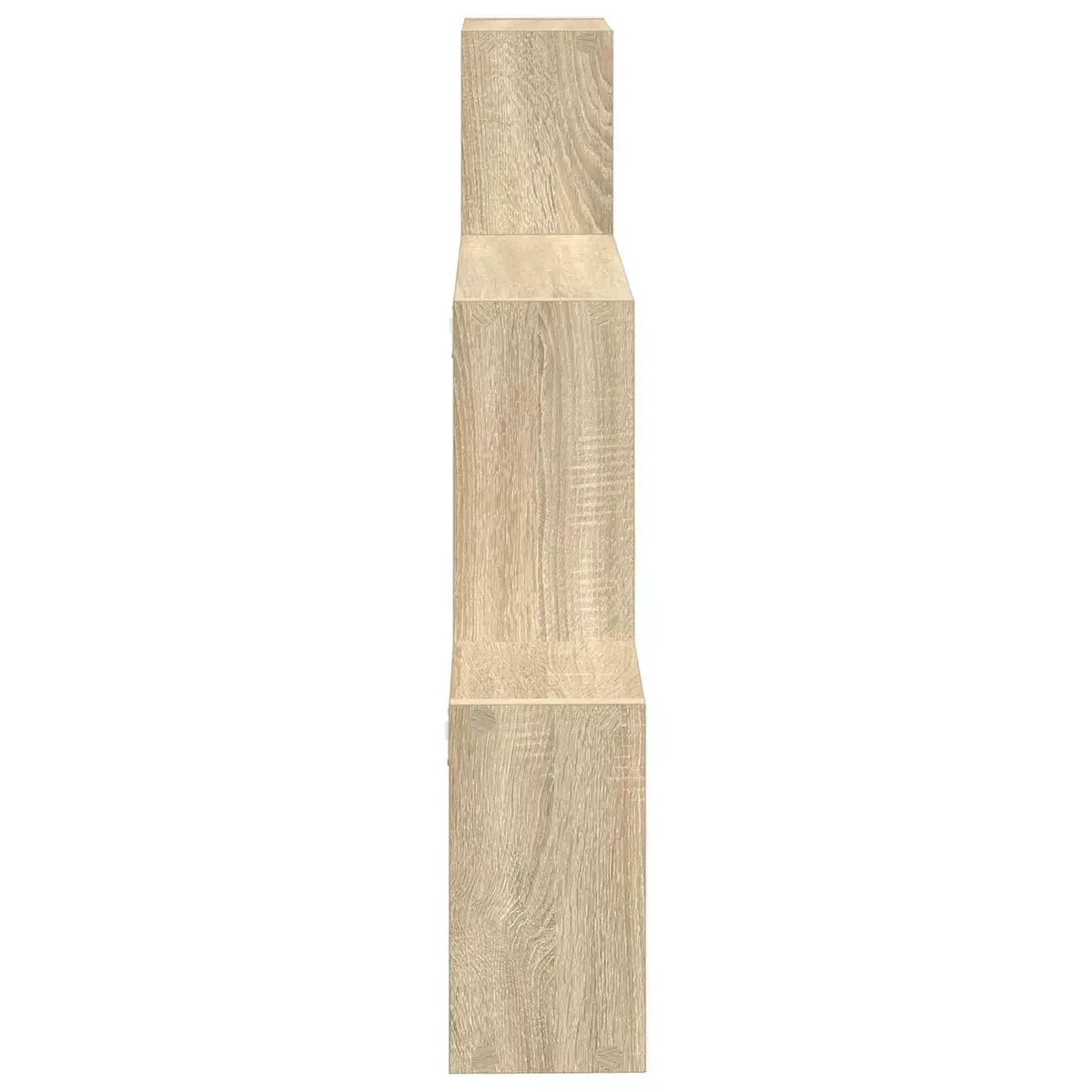 Wall Shelf Wall-Mounted Sonoma Oak Brown Modern 91.5 x 15 x 76 cm Engineered Wood