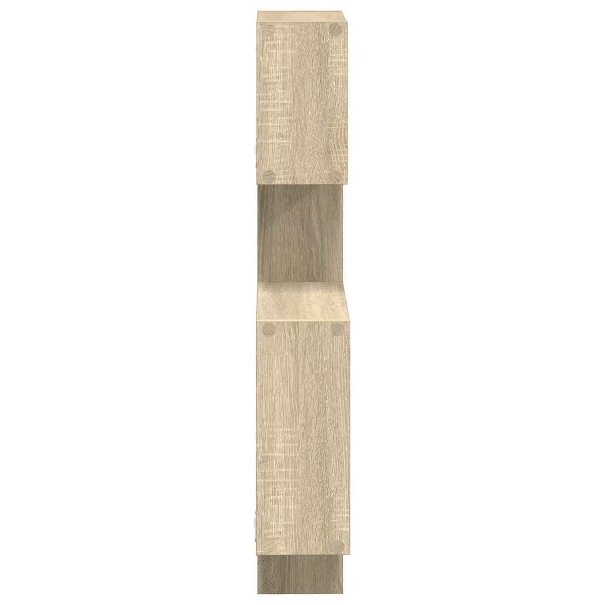 Wall Cube Shelves Brown Sonoma Oak Modern Display Storage Organiser 64 x 13.5 x 91.5 cm Engineered Wood