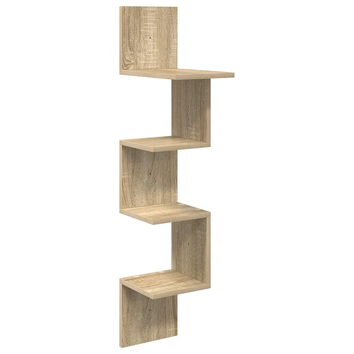 Wall Shelf Brown Engineered Wood 32 x 21 x 107 cm