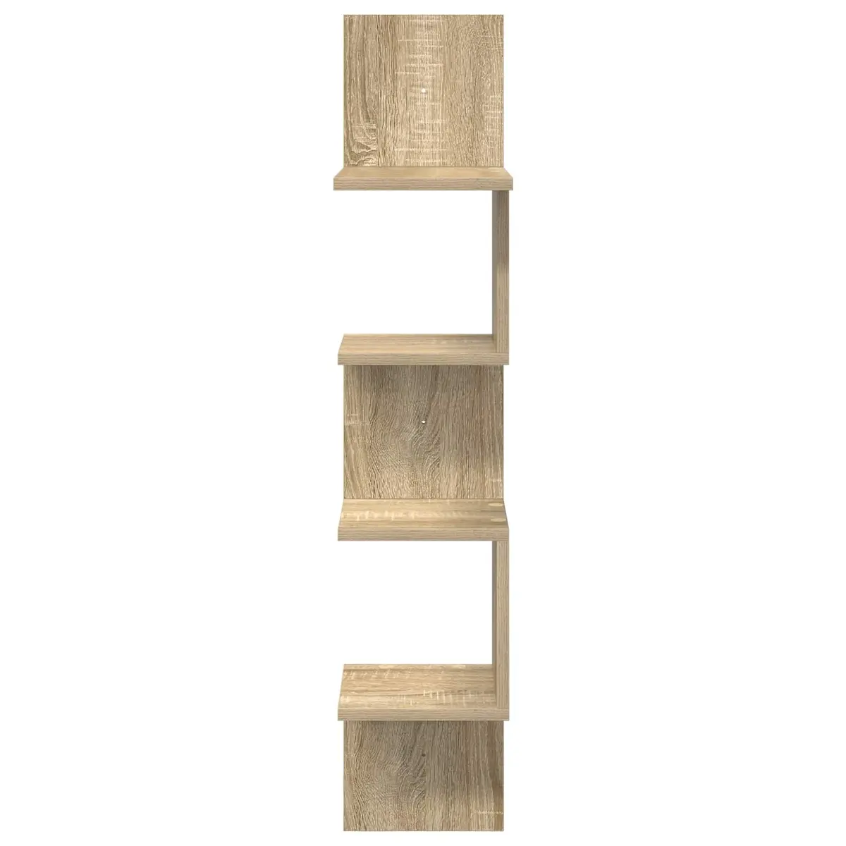 Wall Shelf Brown Engineered Wood 32 x 21 x 107 cm