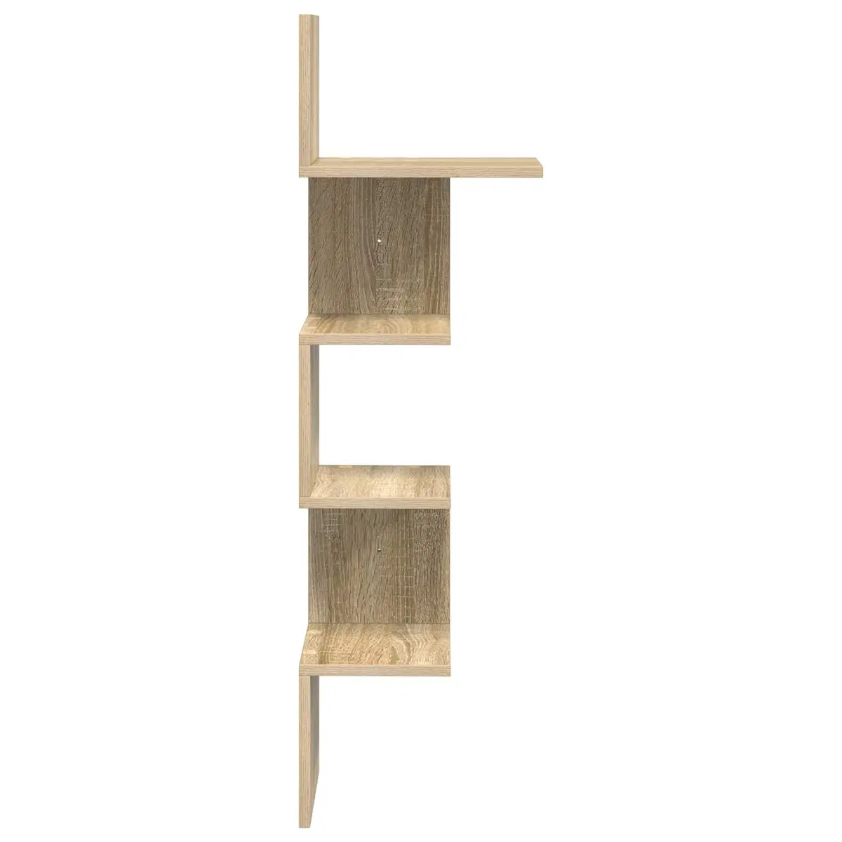 Wall Shelf Brown Engineered Wood 32 x 21 x 107 cm