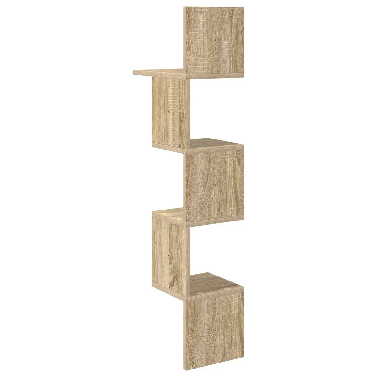 Wall Shelf Brown Engineered Wood 32 x 21 x 107 cm