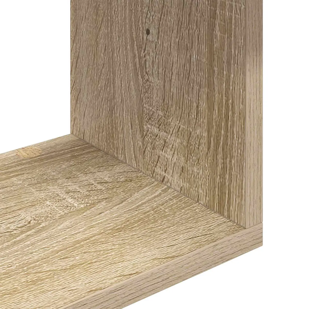 Wall Shelf Brown Engineered Wood 32 x 21 x 107 cm