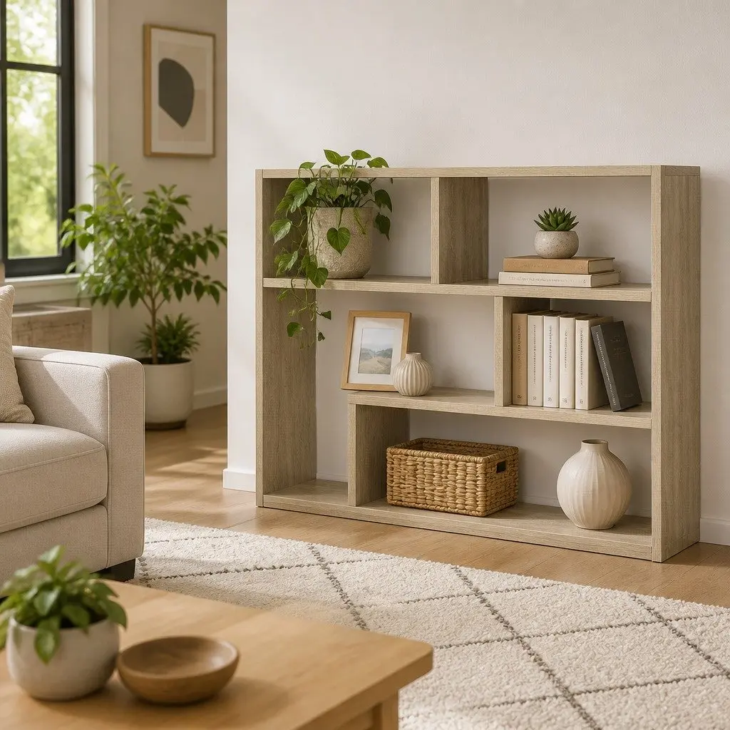 Wall Shelf Wall-Mounted Sonoma Oak Brown Modern Storage Floating Display Ledge