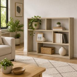 Sonoma Oak Brown Wall-Mounted Shelf for Modern Living