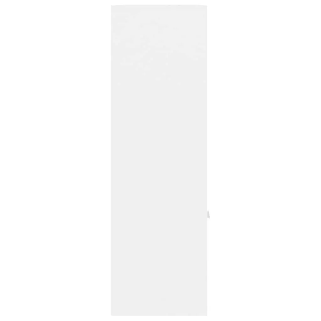White Book Cabinet with Open Shelving