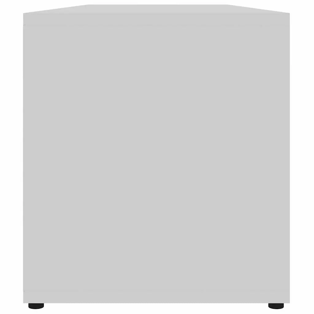 TV Cabinet White Engineered Wood Media Storage Unit 120 x 34 x 37 cm