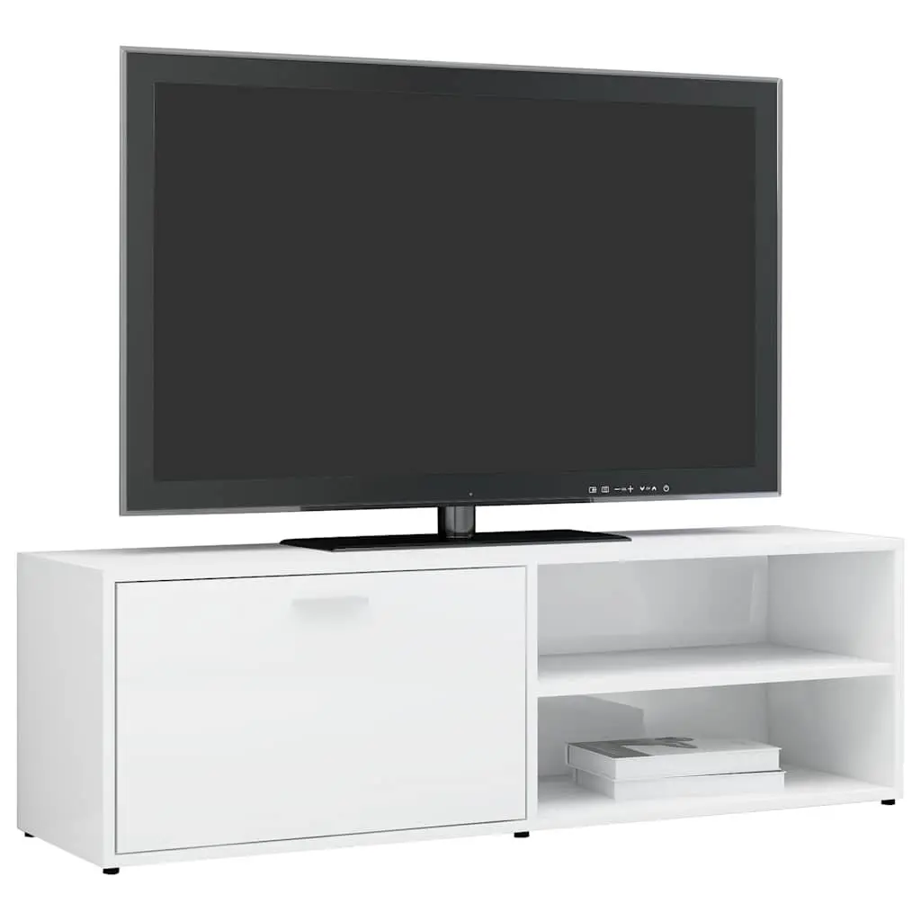 TV Cabinet White High Gloss Storage Unit Media Stand Entertainment Furniture