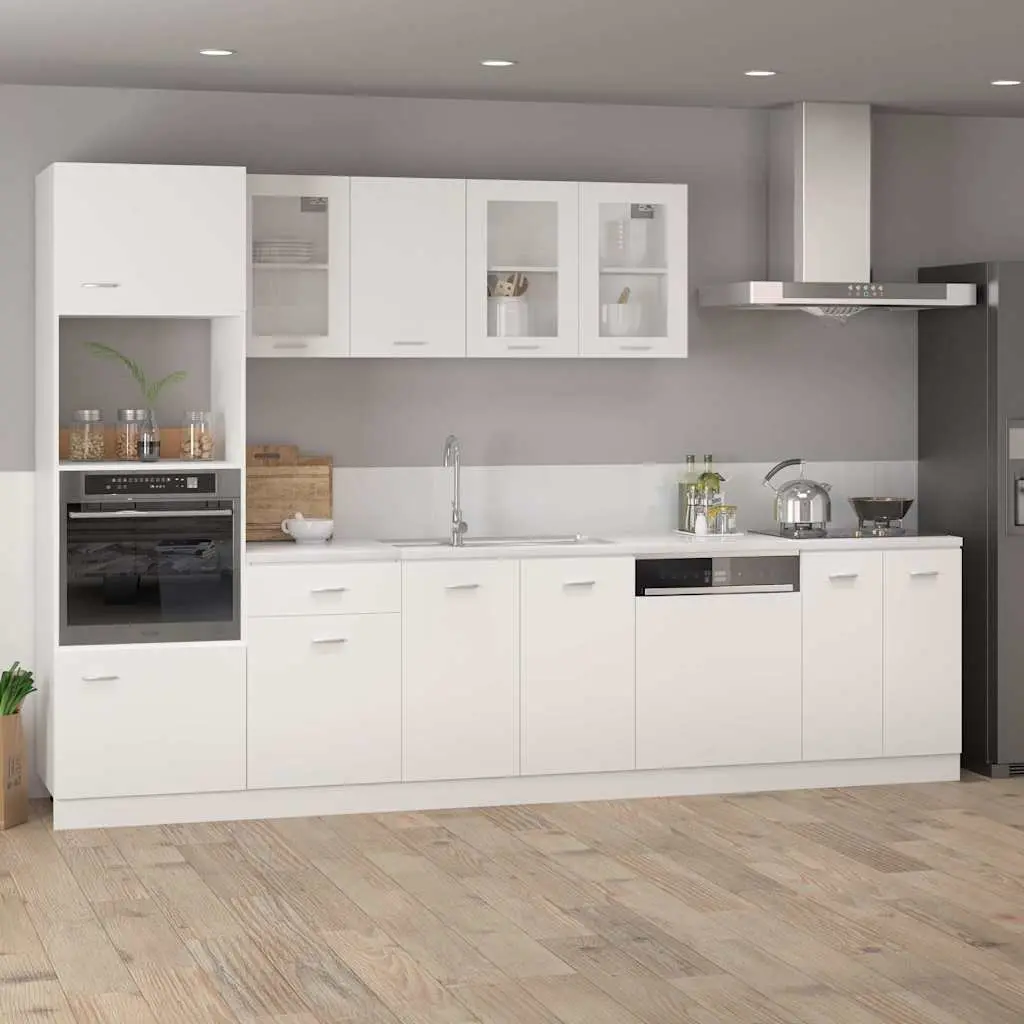 Kitchen Cabinet White Bottom Storage Cupboard 60x46x81.5cm Engineered Wood