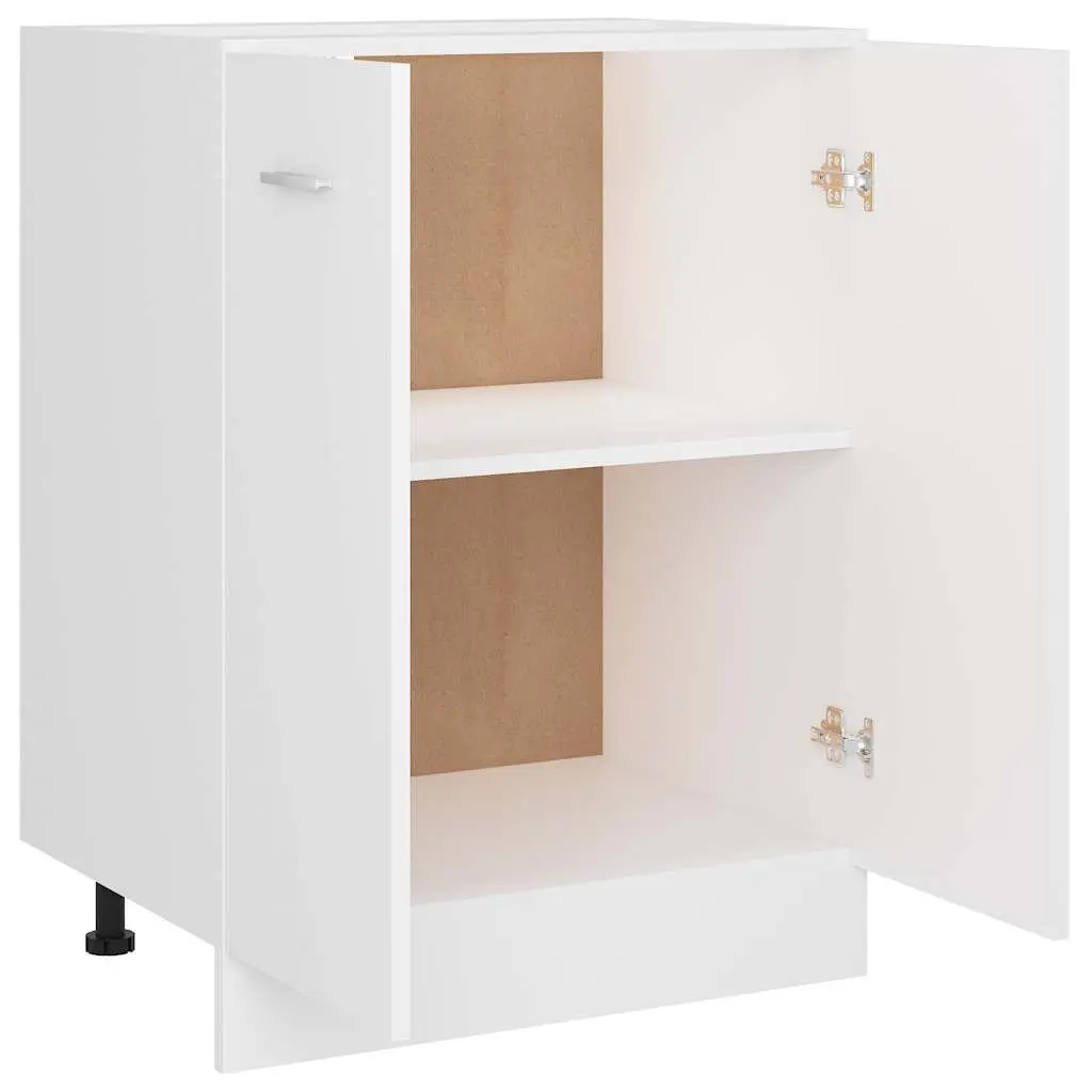 Kitchen Cabinet White Bottom Storage Cupboard 60x46x81.5cm Engineered Wood
