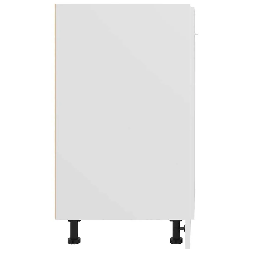 Kitchen Cabinet White Bottom Storage Cupboard 60x46x81.5cm Engineered Wood