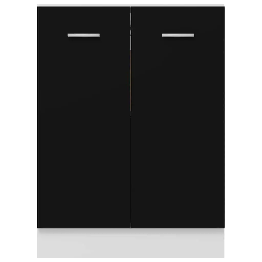 Black Bottom Cabinet for Kitchen Storage