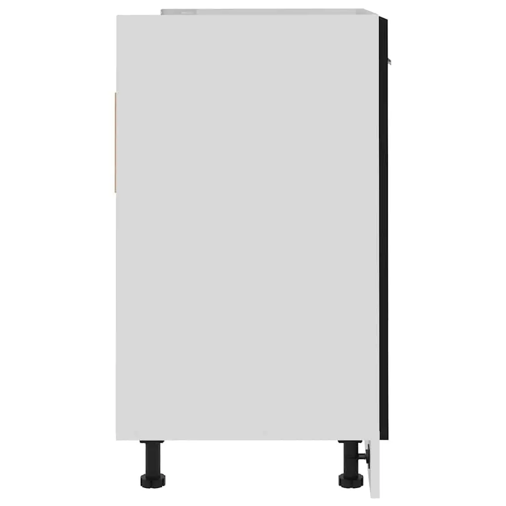 Black Under Sink Storage Cabinet 80x46x81.5cm