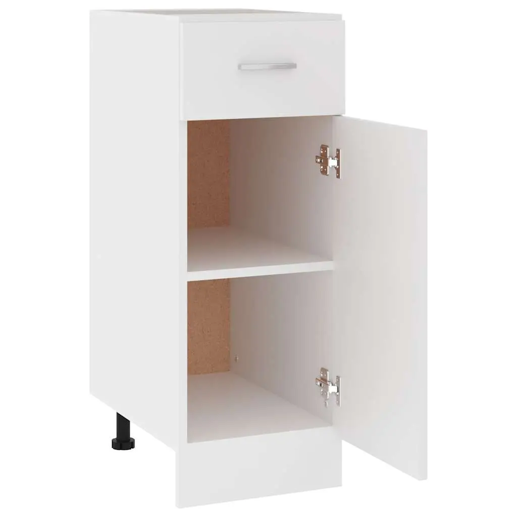 White Drawer Bottom Cabinet for Storage