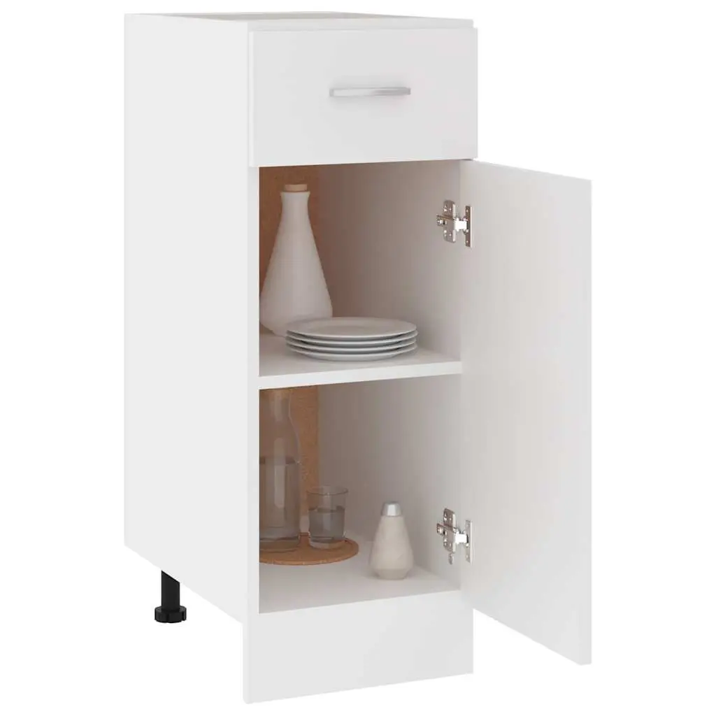 White Drawer Bottom Cabinet for Storage
