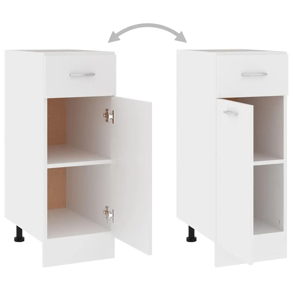 White Drawer Bottom Cabinet for Storage
