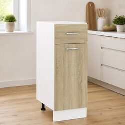 Brown Engineered Wood Kitchen Storage Drawer Cabinet