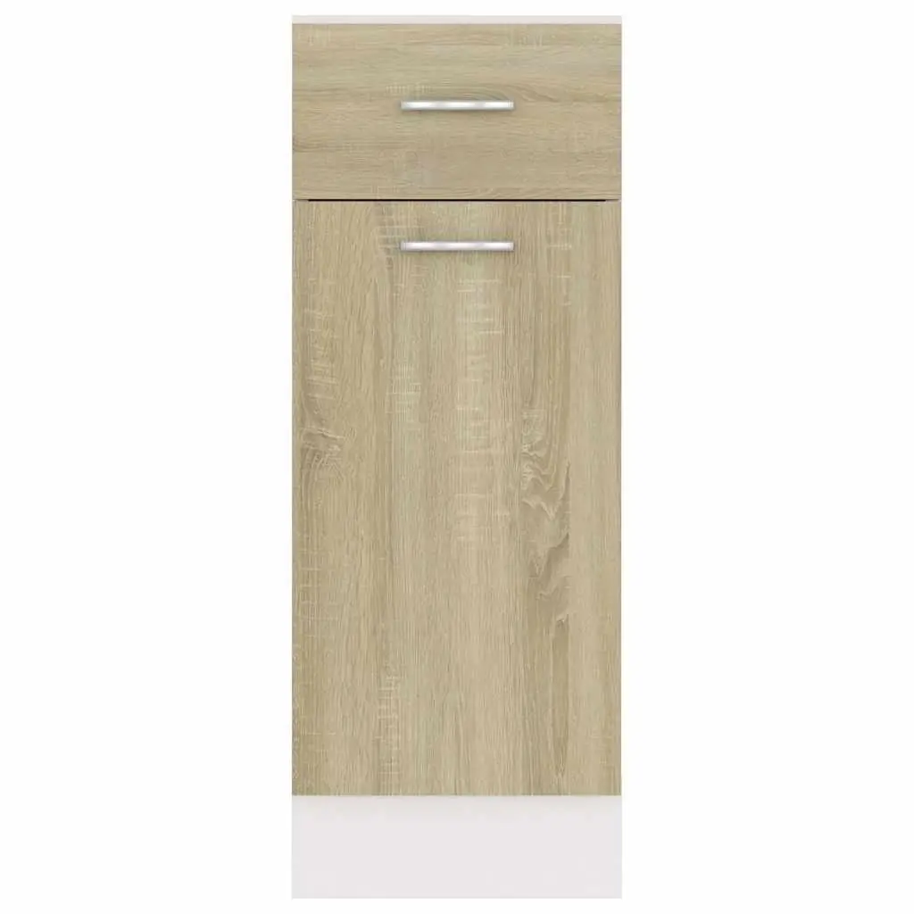 Brown Engineered Wood Kitchen Storage Drawer Cabinet