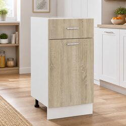 Brown Engineered Wood Drawer Bottom Cabinet for Kitchen