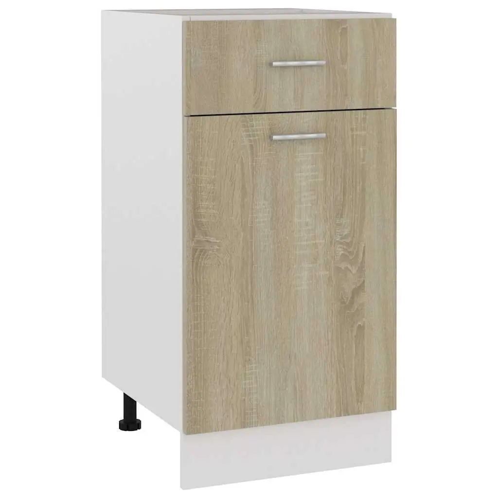 Brown Engineered Wood Storage Cabinet for Kitchen