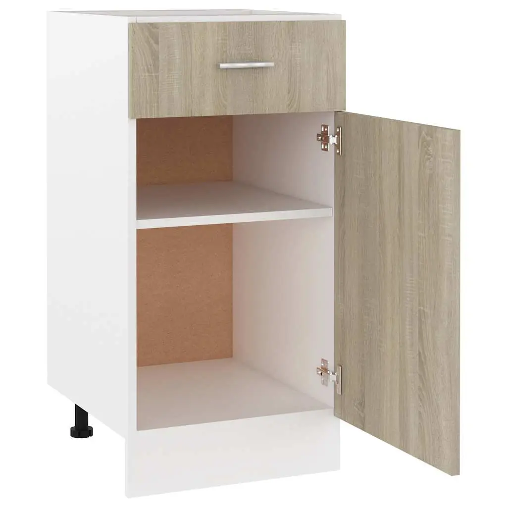 Brown Engineered Wood Storage Cabinet for Kitchen