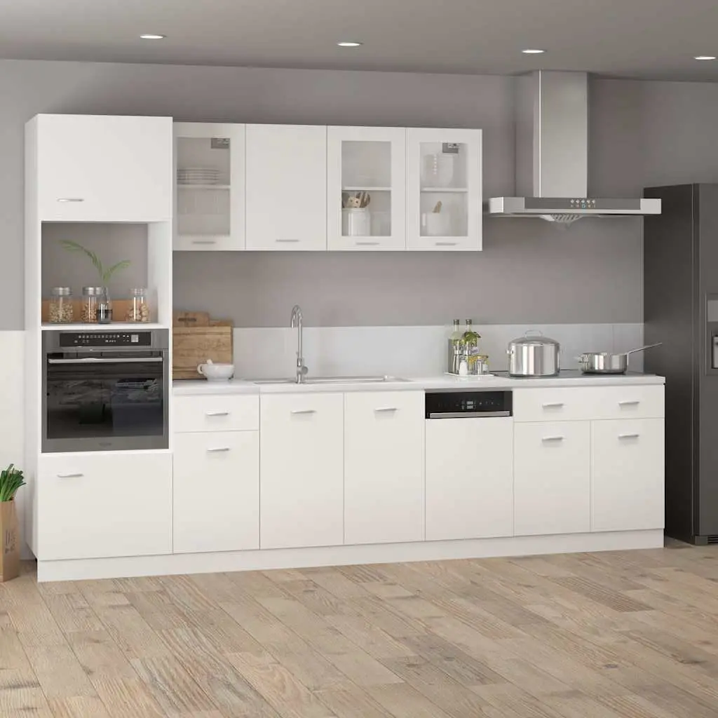 White Kitchen Cabinet for Organized Storage 80x46x81.5cm