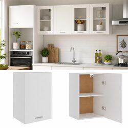 White Wall-Mounted Kitchen Storage Cabinet