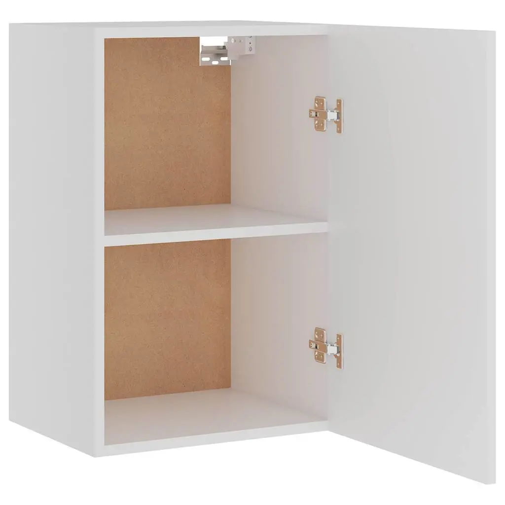 White Wall-Mounted Kitchen Storage Cabinet