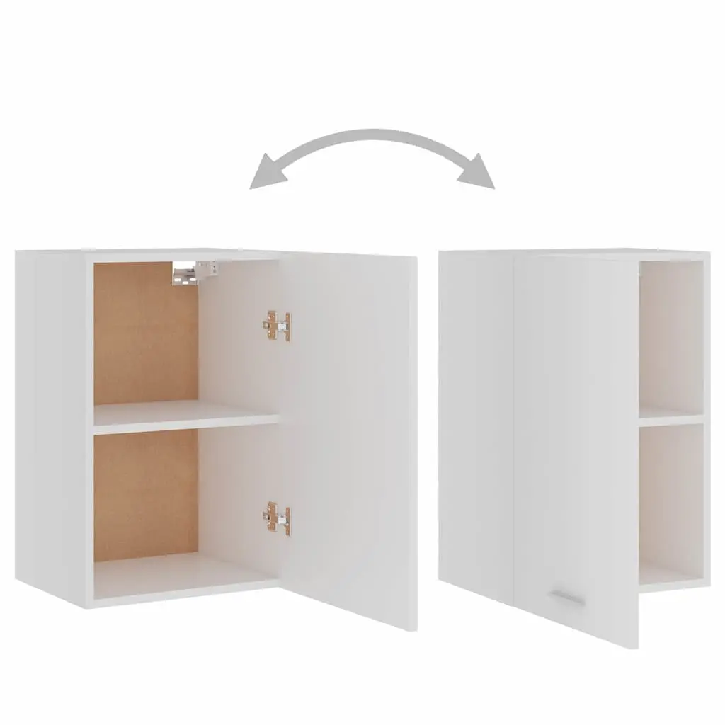 White Wall-Mounted Kitchen Storage Cabinet