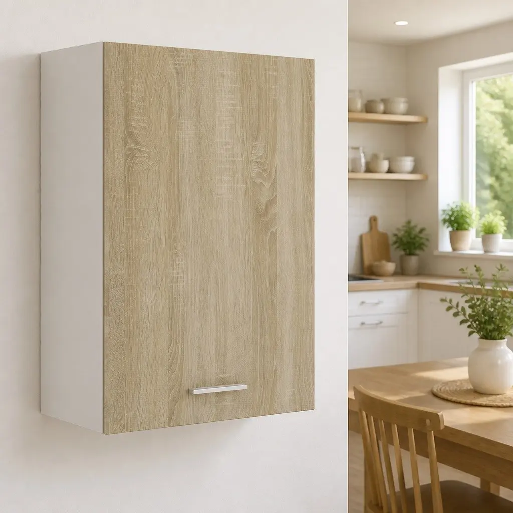 Hanging Kitchen Cabinet Brown Storage Cupboard 39.5 x 31 x 60 cm Engineered Wood