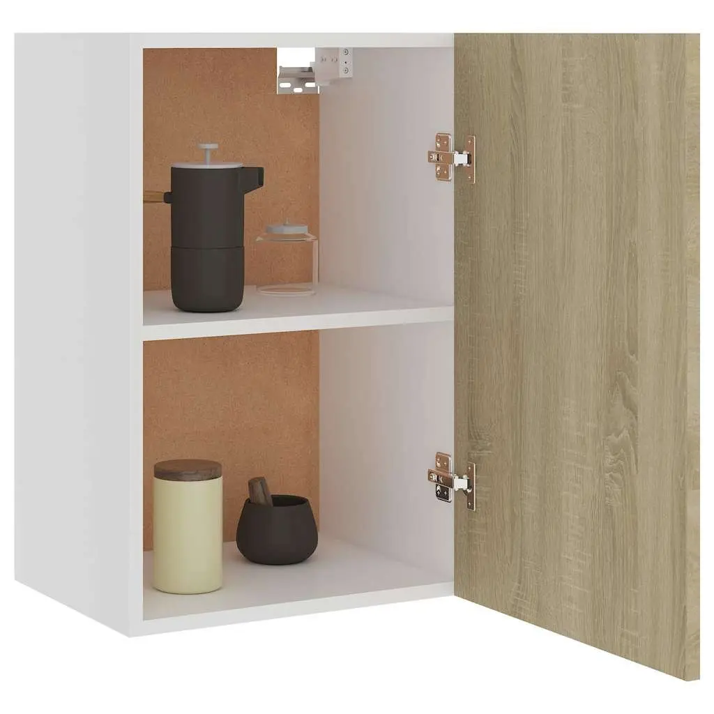 Hanging Kitchen Cabinet Brown Storage Cupboard 39.5 x 31 x 60 cm Engineered Wood