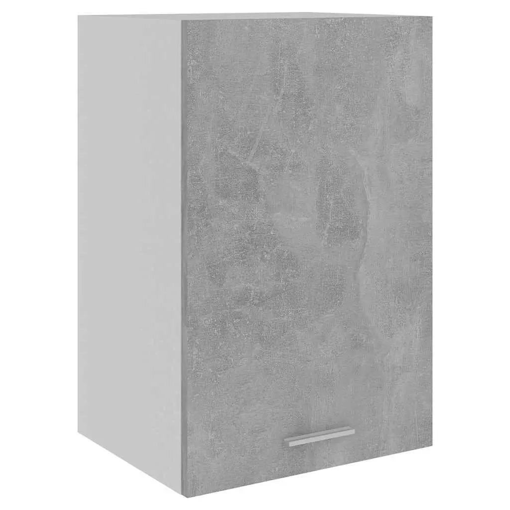 Hanging Kitchen Cabinet Grey Engineered Wood with Shelves