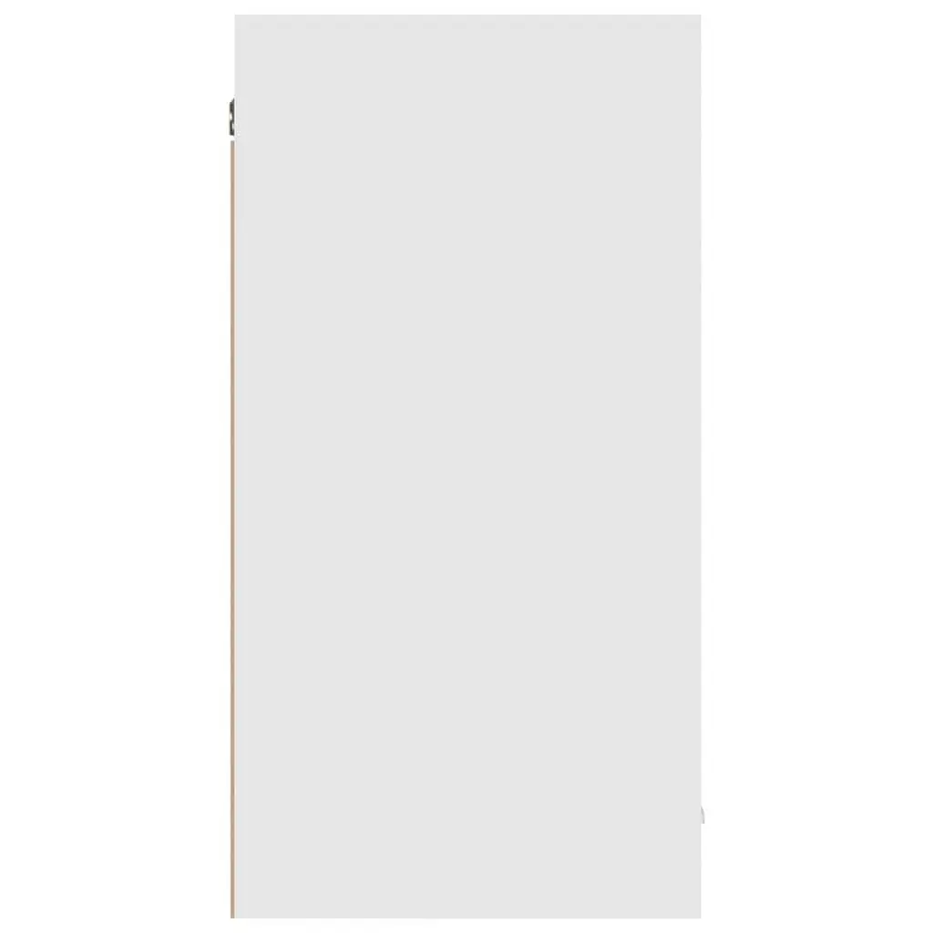 White Hanging Kitchen Storage Cabinet with Shelves 80x31x60cm