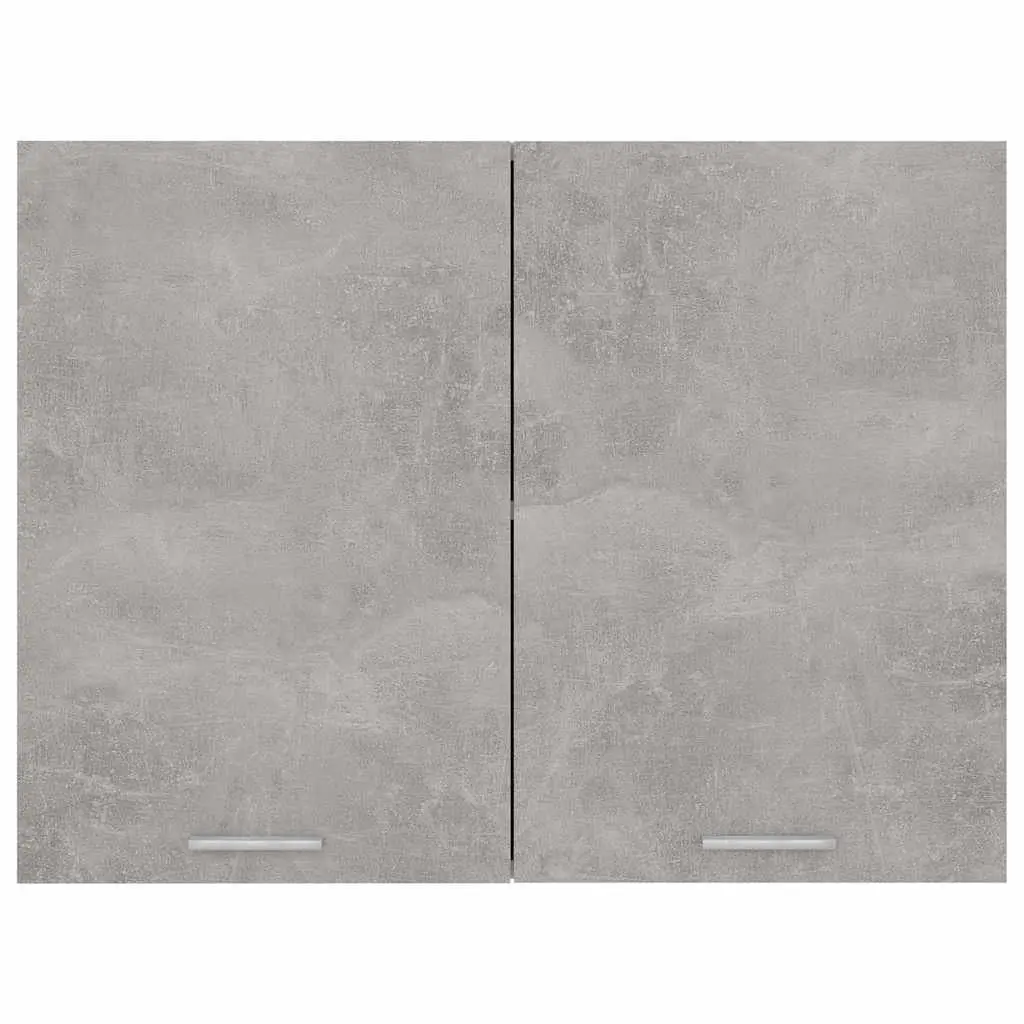 Hanging Kitchen Cabinet Grey Storage Unit 80W x 31D x 60H cm Engineered Wood