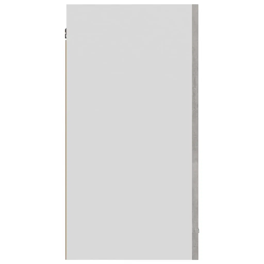 Hanging Kitchen Cabinet Grey Storage Unit 80W x 31D x 60H cm Engineered Wood